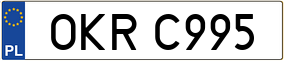 Trailer License Plate
